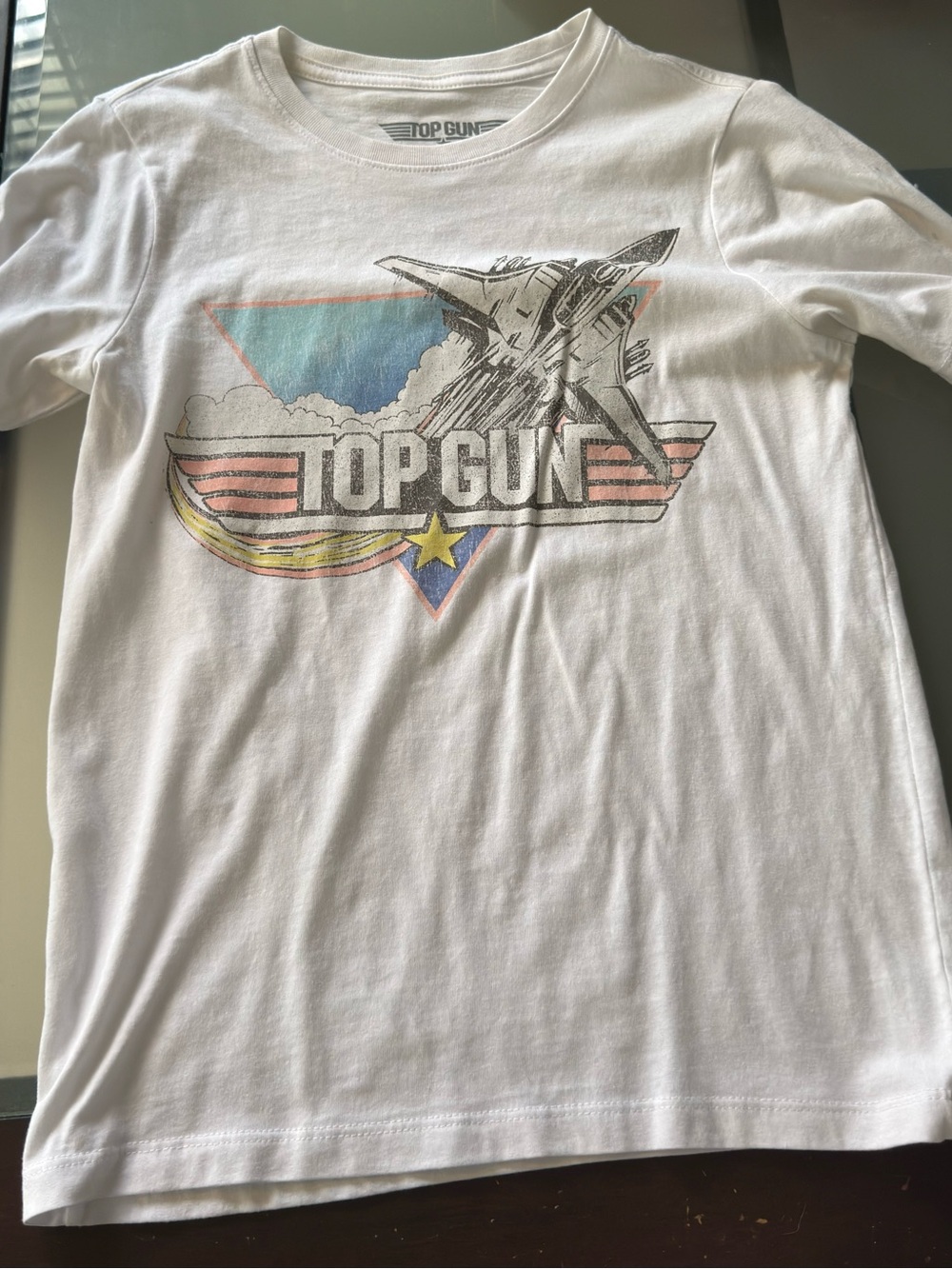 Kids White Graphic Tee - Jet Emblem